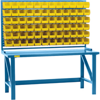 Rayonnage &agrave; persienne avec bacs, 36 bacs, 72" la x 15" p x 40" h Cintas