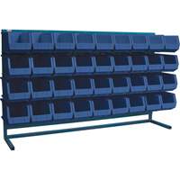 Rayonnage &agrave; persienne avec bacs, 36 bacs, 72" la x 15" p x 40" h Cintas