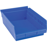 Bacs pour tablette en plastique, 8-3/8" la x 4" H x 11-5/8" p, Bleu, Capacit&eacute; 15 lb Cintas