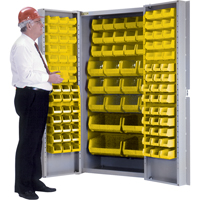 Deep-Door Combination Cabinet, 38" W x 24" D x 72" H, 36 Shelves Cintas