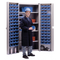 Deep-Door Combination Cabinet, 38" W x 24" D x 72" H, 4 Shelves Cintas