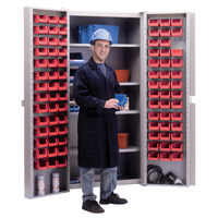 Deep-Door Combination Cabinet, 38" W x 24" D x 72" H, 4 Shelves Cintas