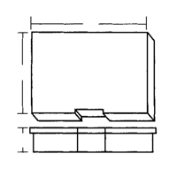 Compartment Case, Plastic, 15-1/2" W x 11-3/4" D x 2-1/2" H, Grey Cintas