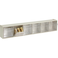 Tip-Out Bins Modular Storage System, 23-5/8" W x 3-5/8" D x 4-1/2" H, 6 Drawers Cintas
