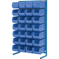 Single-Sided Stationary Bin Rack, 36" W x 12" D x 61" H, 28 Bins Cintas