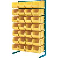 Single-Sided Stationary Bin Rack, 36" W x 12" D x 61" H, 28 Bins Cintas
