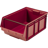 Contenants g&eacute;ants empilables, 18,375" la x 29" p x 11,875" h, Rouge Cintas