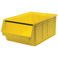Contenants g&eacute;ants empilables, 18,375" la x 29" p x 11,875" h, Jaune Cintas