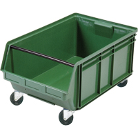 Mobile Giant Stacking Bin, 11-7/8" H x 18-3/8" W x 29" D, 150 lbs. Capacity, Green Cintas