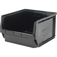 Contenant empilable, 18,375" la x 18,375" p x 11,875" h, Noir Cintas