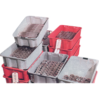 Contenants Stack-N-Nest de Plexton, 20,1" la x 42,5" p x 14,1" h, Gris Cintas