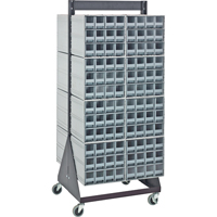 Ensemble mobile de support sur pied pour casiers de rangement &agrave; emboîtement Cintas