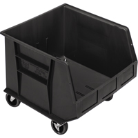 Bac mobile, 14" ha x 16-1/2" la x 18" p, Capacit&eacute; de 75 lb, Noir Cintas