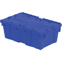 Contenants de distribution Flipak en plastique poly&eacute;thyl&egrave;ne (PE), 19,7" x 11,8" x 7,3", Bleu Cintas