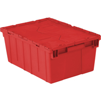 Contenants de distribution Flipak en plastique poly&eacute;thyl&egrave;ne (PE), 21,9" x 15,2" x 9,3", Rouge Cintas