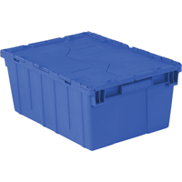 Contenants de distribution Flipak en plastique poly&eacute;thyl&egrave;ne (PE), 21,9" x 15,2" x 9,3", Bleu Cintas