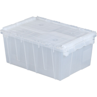 Contenants de distribution Flipak en plastique polypropyl&egrave;ne (PP), 21,8" x 15,2" x 9,3", Transparent Cintas
