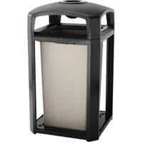 Landmark Series Classic Ash Tray & Waste Receptacle, Plastic, 50 US gal. Capacity, 46-1/2" Height Cintas