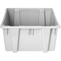 Stack & Nest Palletote Box, 13" x 15.5" x 19.5", Grey Cintas