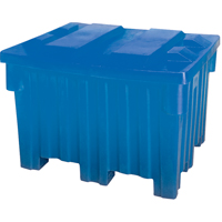 Bacs emboîtables pour chariot &eacute;l&eacute;vateur, 42" la x 48" p x 30" h, Bleu Cintas
