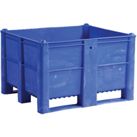 Conteneur pour palettes, 40"/47,25" p x 48"/39,4" la x 29"/29,1" h, Capacit&eacute; 1543 lb/2650 lb, Bleu Cintas
