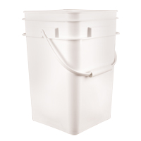 Seau carr&eacute;, Plastique, 4,25 gal. Cintas