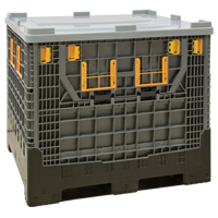 Contenant de vrac pliable, 47,2" lo x 39,4" la x 39,4" h, Gris Cintas