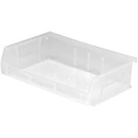 Bacs ultra empilable & suspendable, 7-3/8" la, 3" h x 11" p, Transparent Cintas