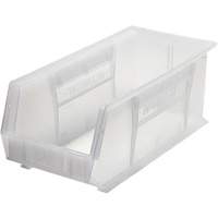 Bacs ultra empilable & suspendable, 8-1/4" la, 7" h x 18" p, Transparent Cintas