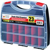 Boîte &agrave; compartiments en plastique, 12-1/4" la x 15" p x 2-3/4" h, 23 compartiments Cintas