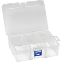 Boîte &agrave; compartiments en plastique, 4,75" la x 6,75" p x 2,25" h, 6 compartiments Cintas