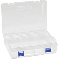 Boîte &agrave; compartiments en plastique, 6,25" la x 9,25" p x 2,2" h, 8 compartiments Cintas