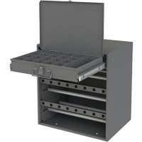 Wire and Terminal Storage Cabinet, Steel, 1 Drawers, 15-9/16" x 11-7/8" x 16-3/8", Grey Cintas