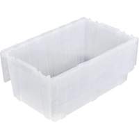 Bac emboîtable FP243C FliPak, 26,9" x 16,9" x 12,1", Transparent Cintas