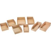 Deep Corrugated Parts Bins, 11-3/4" W x 17-1/4" D x 4-1/2" H, Beige Cintas