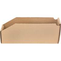 Boîtes profondes en carton ondul&eacute;, 2-7/8" la x 11-1/4" p x 4-1/2" h, Beige Cintas