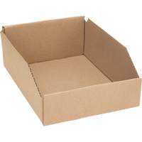 Deep Corrugated Parts Bins, 8-3/4" W x 11-1/4" D x 4-1/2" H, Beige Cintas