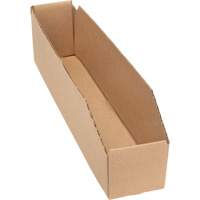 Deep Corrugated Parts Bins, 1-7/8" W x 17-1/8" D x 4-1/2" H, Beige Cintas