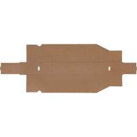 Deep Corrugated Parts Bins, 1-7/8" W x 17-1/8" D x 4-1/2" H, Beige Cintas