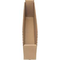 Deep Corrugated Parts Bins, 2-7/8" W x 17-1/4" D x 4-1/2" H, Beige Cintas
