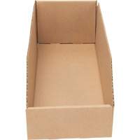 Deep Corrugated Parts Bins, 5-3/4" W x 17-1/4" D x 4-1/2" H, Beige Cintas