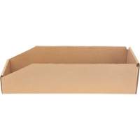 Deep Corrugated Parts Bins, 5-3/4" W x 17-1/4" D x 4-1/2" H, Beige Cintas