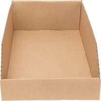 Deep Corrugated Parts Bins, 9-3/4" W x 17-1/4" D x 4-1/2" H, Beige Cintas