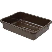 Bac d'entreposage tout usage &agrave; fond rainur&eacute;, 5" ha x 15" p x 21" lo, Plastique, Brun Cintas
