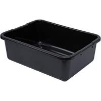 Bac d'entreposage tout usage &agrave; fond rainur&eacute;, 7" ha x 15" p x 21" lo, Plastique, Noir Cintas