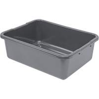 Bac d'entreposage tout usage &agrave; fond rainur&eacute;, 7" ha x 15" p x 21" lo, Plastique, Gris Cintas