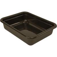 Bac d'entreposage tout usage &agrave; fond plat, 5" ha x 17" p x 22" lo, Plastique, Gris Cintas