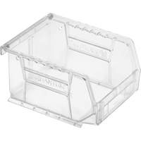 Crystal Clear Ultra Bins, 4-1/8" W x 3" H x 5-3/8" D, Clear Cintas