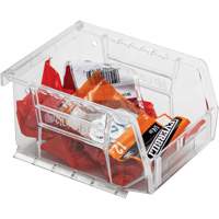 Crystal Clear Ultra Bins, 4-1/8" W x 3" H x 5-3/8" D, Clear Cintas