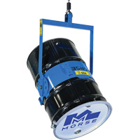 Ensemble de l&egrave;ve-baril manuel inclinable, Baril de 55 gal. US (45 gal. imp.), Capacit&eacute; 800 lb/363 kg Cintas